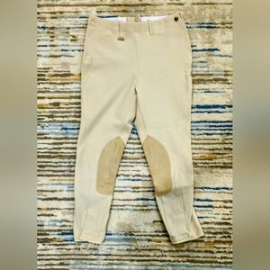 Dublim Side Zip Knee Patch Breeches